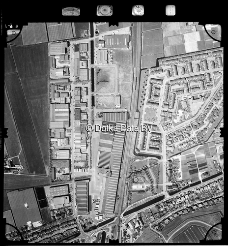 Luchtfoto Berkel en Rodenrijs uit de collectie Stichting Bodemsanering NS (SBNS)