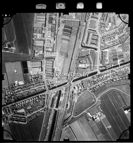 Luchtfoto Berkel en Rodenrijs uit de collectie Stichting Bodemsanering NS (SBNS)