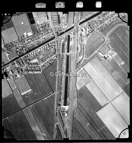 Luchtfoto Berkel en Rodenrijs uit de collectie Stichting Bodemsanering NS (SBNS)