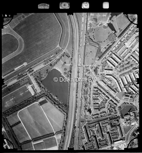 Luchtfoto Rotterdam uit de collectie Stichting Bodemsanering NS (SBNS)