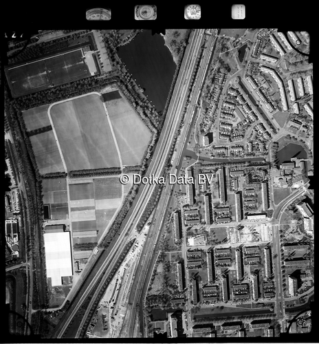 Luchtfoto Rotterdam uit de collectie Stichting Bodemsanering NS (SBNS)