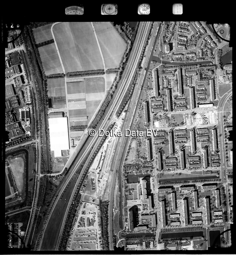 Luchtfoto Rotterdam uit de collectie Stichting Bodemsanering NS (SBNS)