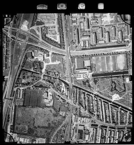 Luchtfoto Rotterdam uit de collectie Stichting Bodemsanering NS (SBNS)