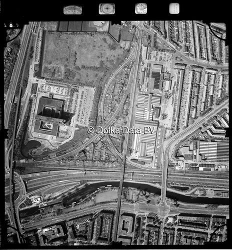 Luchtfoto Rotterdam uit de collectie Stichting Bodemsanering NS (SBNS)