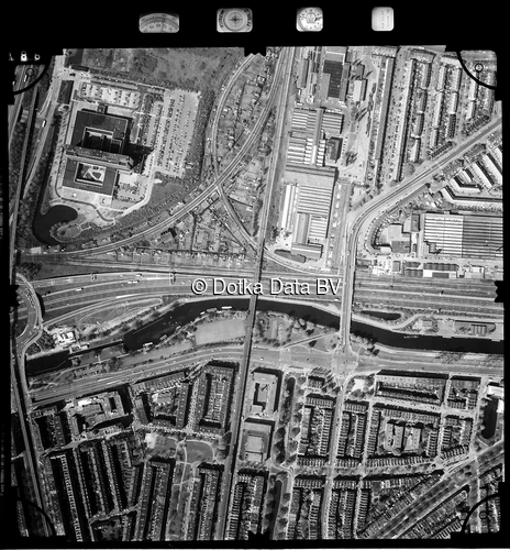 Luchtfoto Rotterdam uit de collectie Stichting Bodemsanering NS (SBNS)