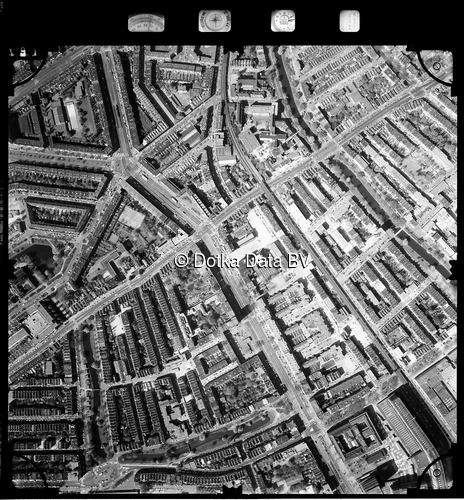 Luchtfoto Rotterdam uit de collectie Stichting Bodemsanering NS (SBNS)