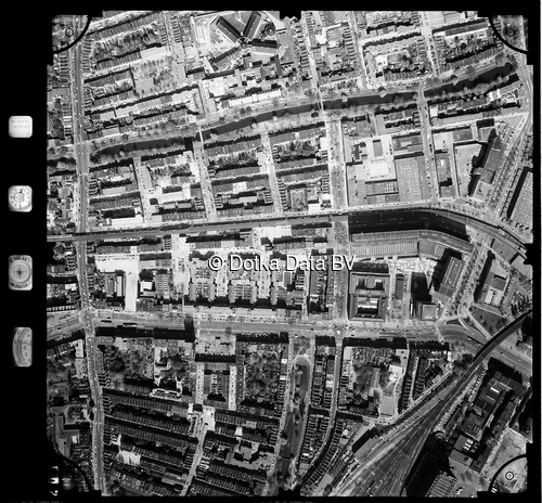 Luchtfoto Rotterdam uit de collectie Stichting Bodemsanering NS (SBNS)